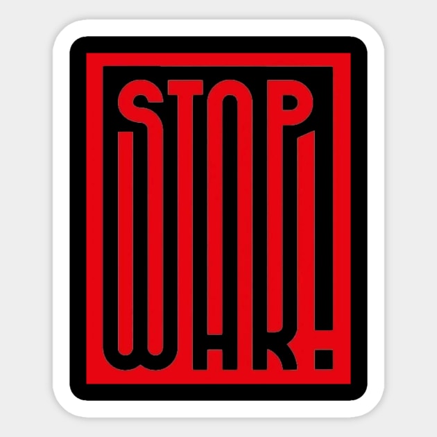 Stop War! Sticker by Haland 9